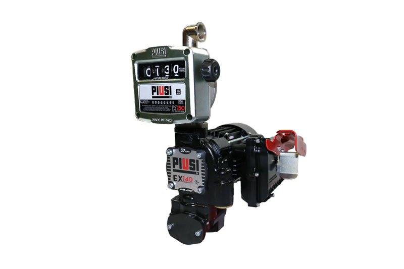 PIUSI EX140 120 Volt Continuous Duty Pump & Meter Combo, Up To 37 GPM