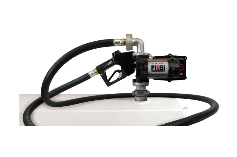 PIUSI EX75 12 VOLT PUMP With ACCESSORIES, Up to 20 GPM